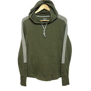 Tek Gear Dry Tek Olive Green & Gray Men's Hoodie Sweatshirt S Outdoors Hiking